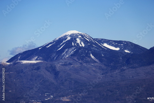入笠山から 冬の八ヶ岳連峰 北八ヶ岳 蓼科山