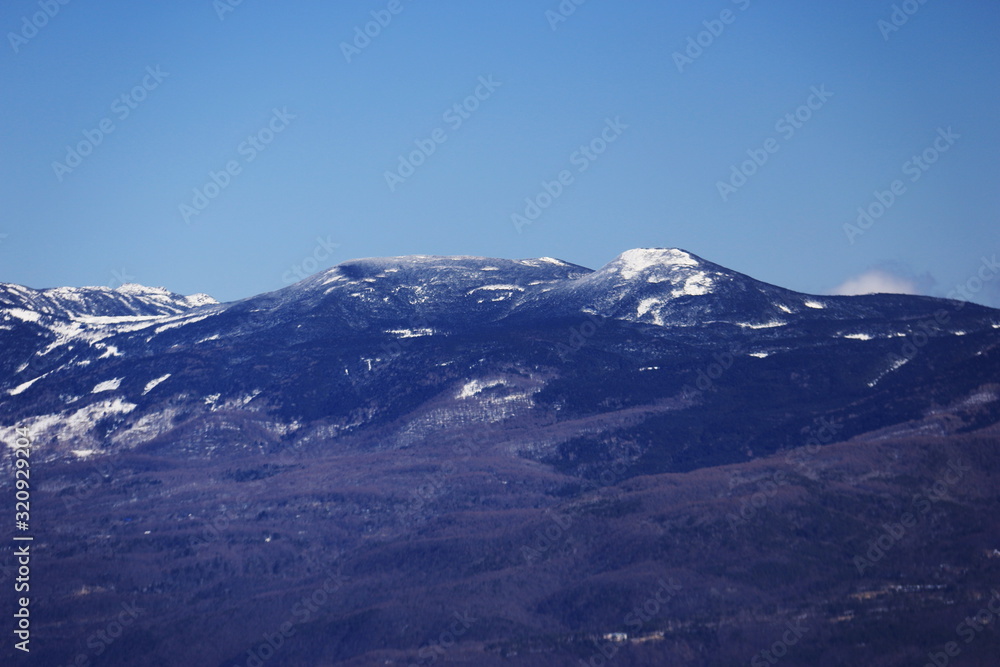 入笠山から 冬の八ヶ岳連峰 北八ヶ岳 縞枯山 入笠山から 冬の八ヶ岳連峰 北八ヶ岳 縞枯山