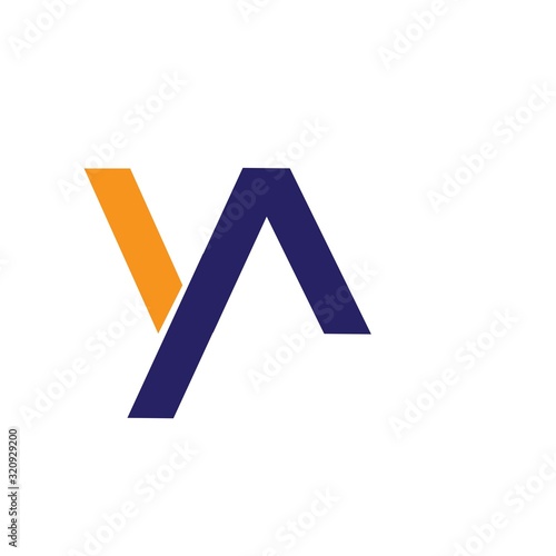 letter ya logo vector