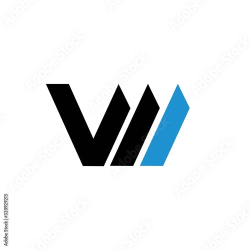 letter wi logo vector