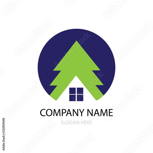 cedar tree logo vector