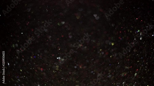 Valentine's day abstract background, particles and heart shape bokeh