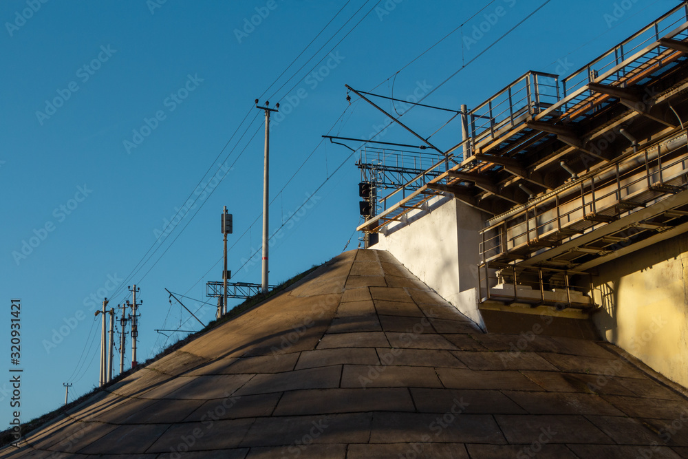 Slope protection for abutment of bridge Slope protection for abutment of bridge