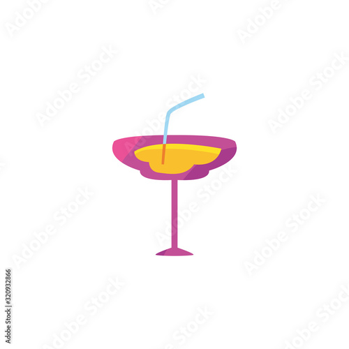 Isolated alcohol cocktail vector design