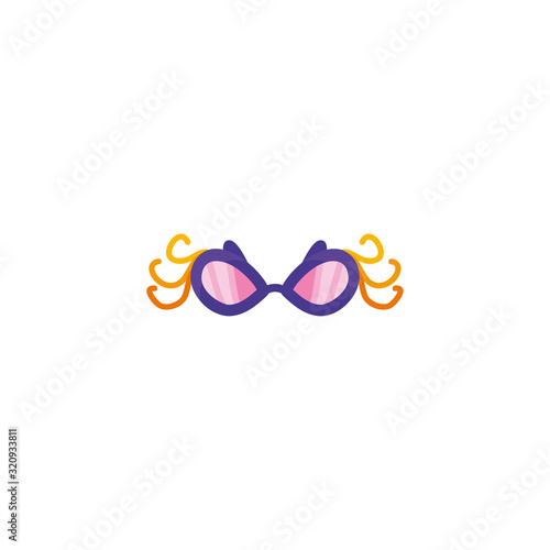 Isolated party mask vector design