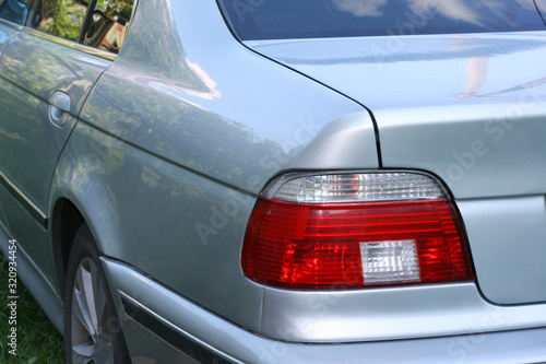 silver plated car rear light