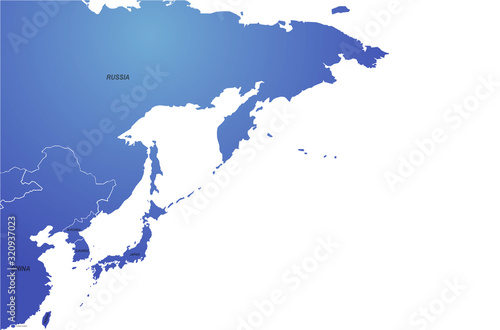 north east asia countries map. map of the world by region. graphic design world map. korea,japan,china, russia