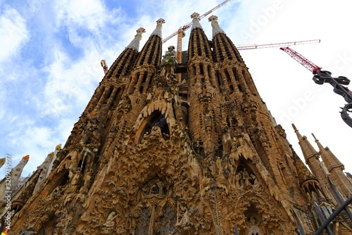Cathedral of La Sagrada Familia. It is designed by architect Antonio Gaudi and is being built since 1882 with the donations of people