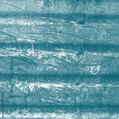 Abstract blue interior highlights future. Architectural background. 3D illustration and rendering. Futuristic infographics aesthetic design.Elegant geometric seamless pattern.Decorative web layout.