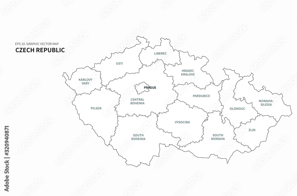 Fototapeta europe countries map. czech map, azerbaijan map, austria map ...