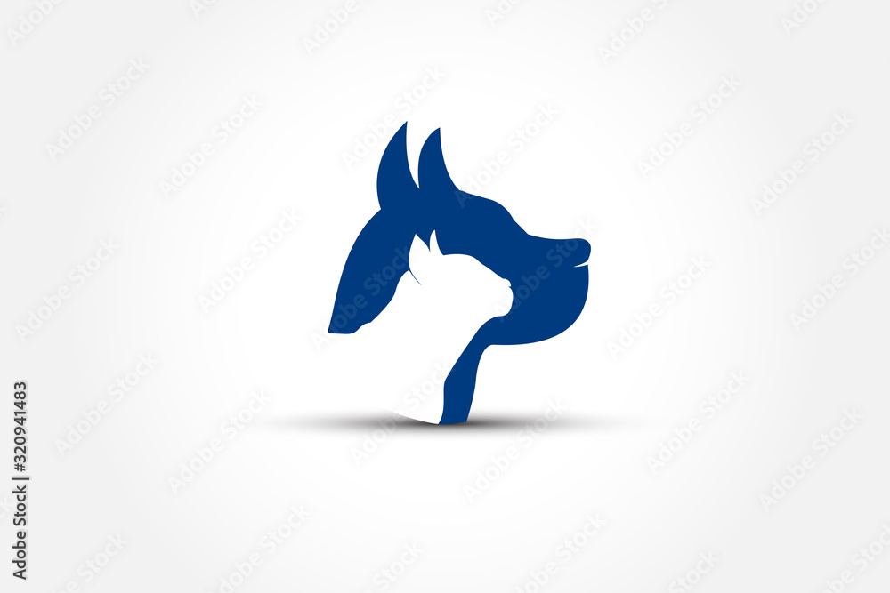 Logo dog and cat icon vector image design Logo dog and cat icon vector image design