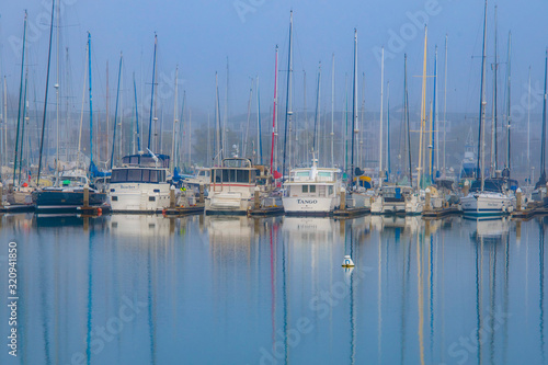 Photography Marina in fog
