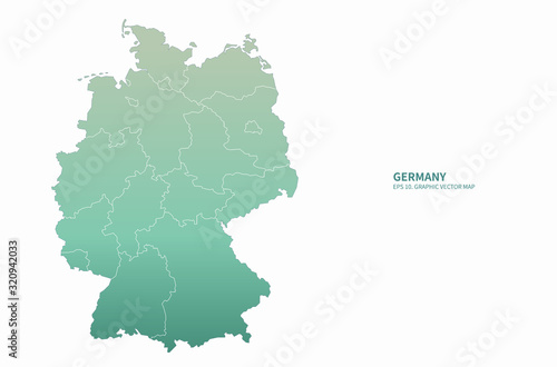 map of germany. europe country map.