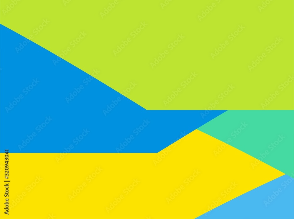 The Amazing of Colorful Art Green, Blue and Yellow, Abstract Modern Shape Background or Wallpaper The Amazing of Colorful Art Green, Blue and Yellow, Abstract Modern Shape Background or Wallpaper