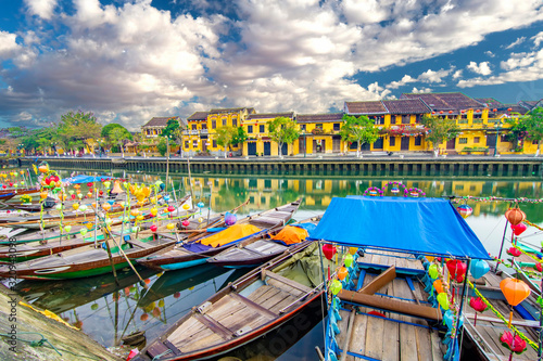 Hoi An ancient town which is a very famous destination for tourists. photo