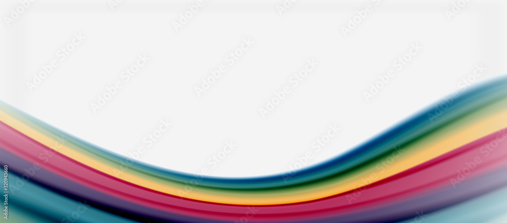 Wave lines abstract background, smooth silk design with rainbow style colors. Liquid fluid color waves. Vector Illustration Wave lines abstract background, smooth silk design with rainbow style colors. Liquid fluid color waves. Vector Illustration