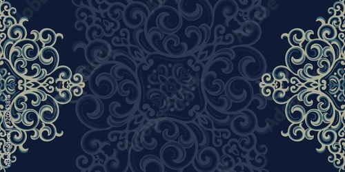Abstract ornate palace baroque vintage abstract flower