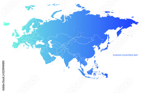 asia countries map. asia map. eurasia map. 