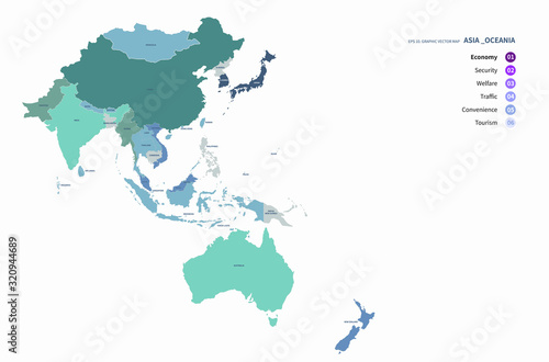 asia countries map. asia map. asian countries map. 