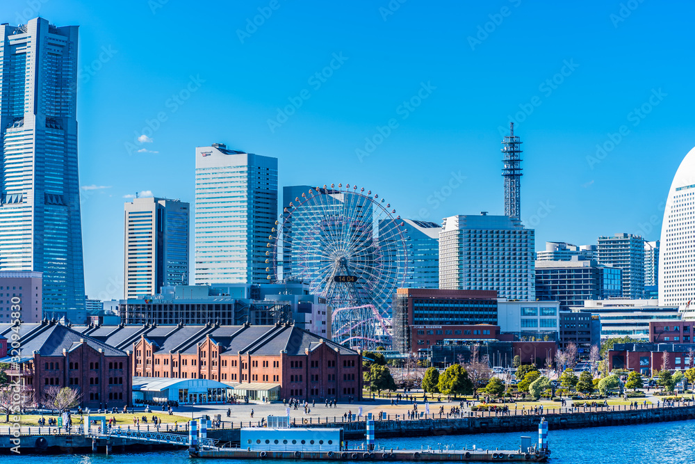 Classic date spot Yokohama ~ 横浜 みなとみらい デートスポットの定番 観覧車 ~	 - obrazy, fototapety, plakaty 