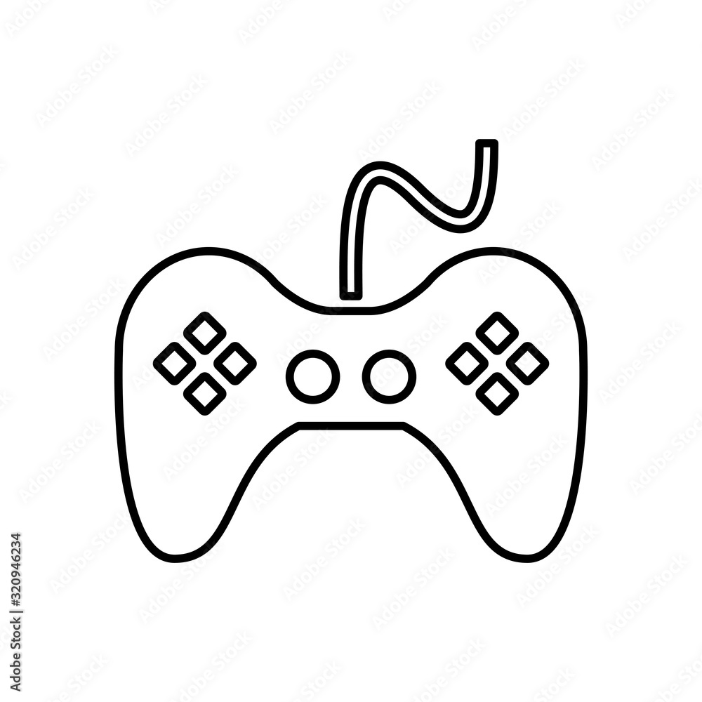 video game control isolated icon video game control isolated icon