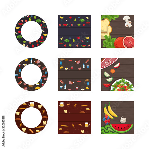 bundle of nutritive healthy food