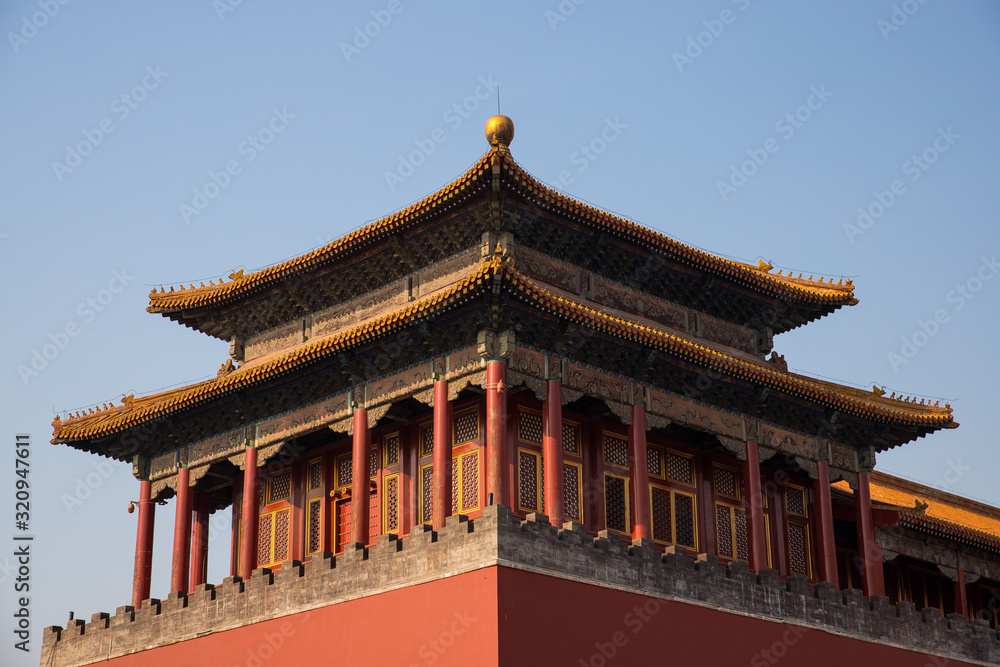 Chinese Traditional Architecture, building of Forbidden City in Beijing (China) Chinese Traditional Architecture, building of Forbidden City in Beijing (China)