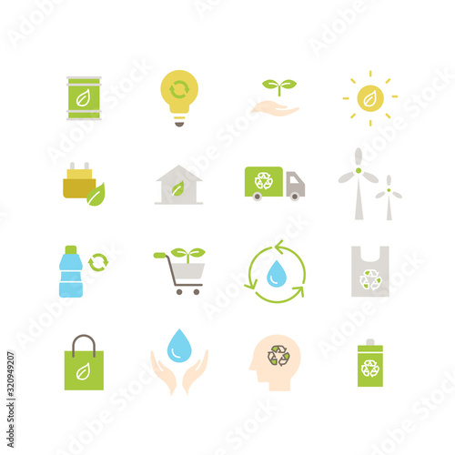 ECOLOGY ACTIVITY ICON SET