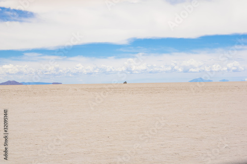 Salar de Uyuni, the world's largest salt flat area, Altiplano, Bolivia, South America.