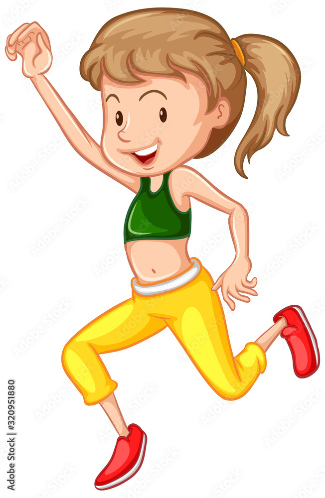 Athlete doing yoga on white background Athlete doing yoga on white background