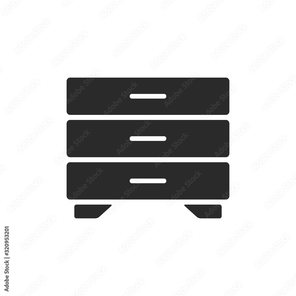 File Cabinet Icon Vector Illustration File Cabinet Icon Vector Illustration