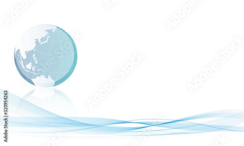 地球儀　パワポ　デザイン　ビジネス