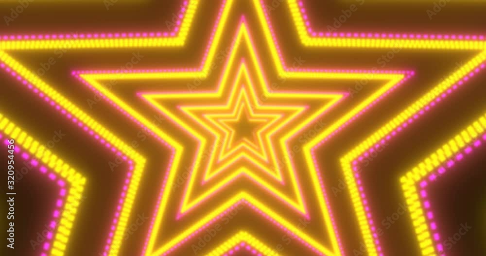 Abstract VJ loop sci-fi futuristic tunnel in star form. Abstract VJ loop sci-fi futuristic tunnel in star form.