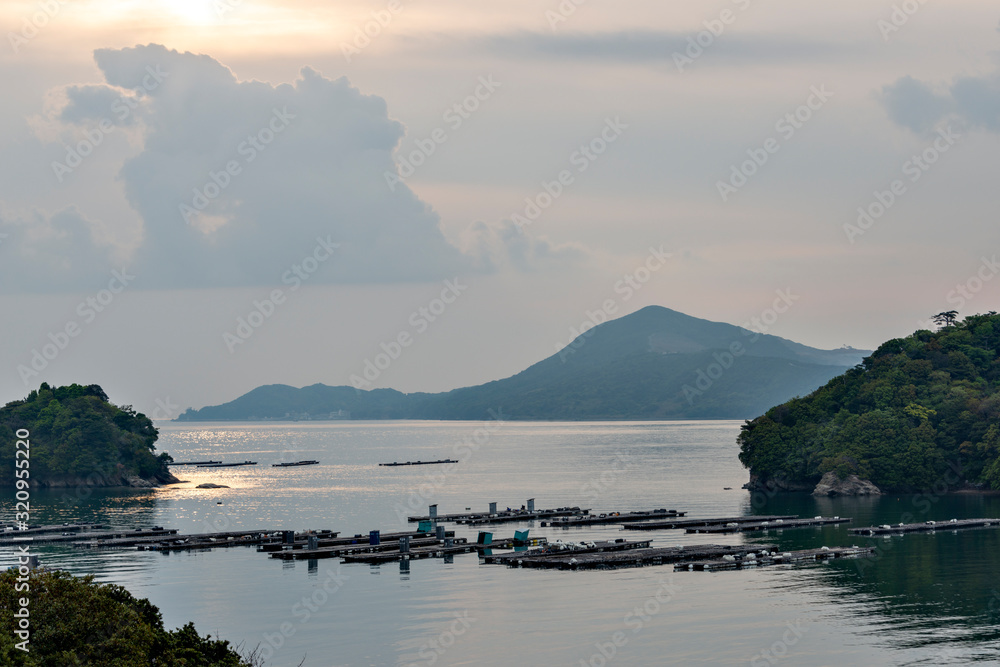 View of Ise bay in Mie prefecture, Japan