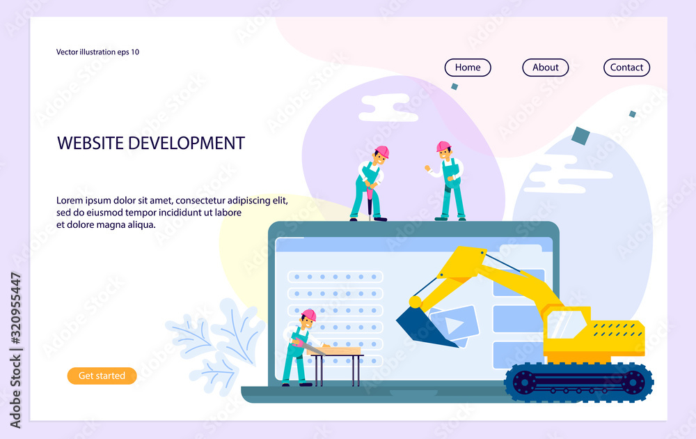 Template of website development Template of website development
