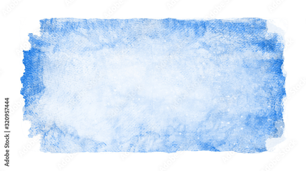 Watercolor rectangle background isolated on white Watercolor rectangle background isolated on white
