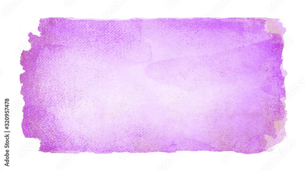 Watercolor rectangle background isolated on white Watercolor rectangle background isolated on white