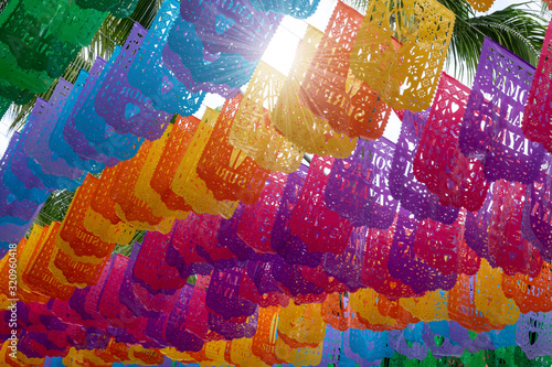 Mexican Street Decorative Papers in Sayulita Mexico.