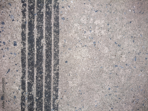 Background of tire marks on road