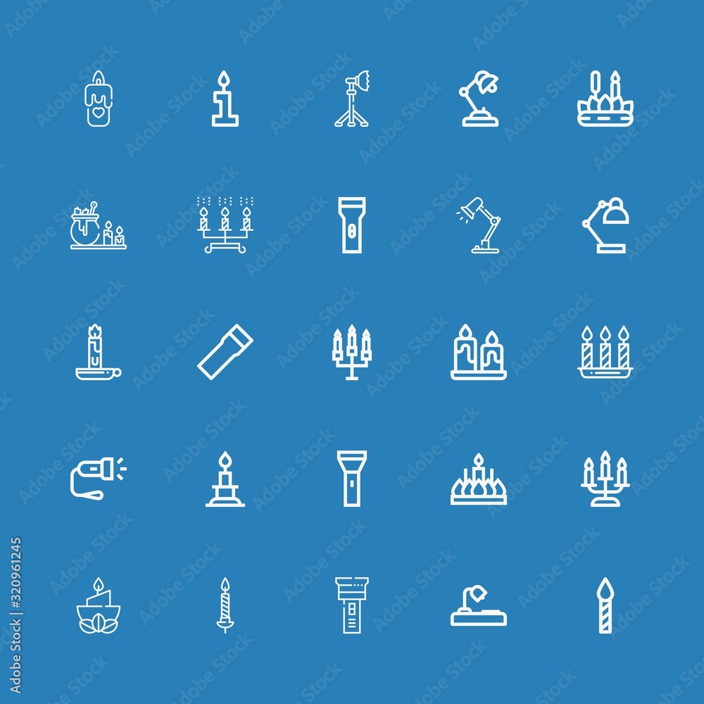 Editable 25 illuminate icons for web and mobile Editable 25 illuminate icons for web and mobile