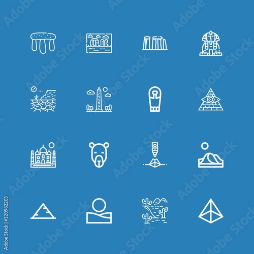 Editable 16 egypt icons for web and mobile