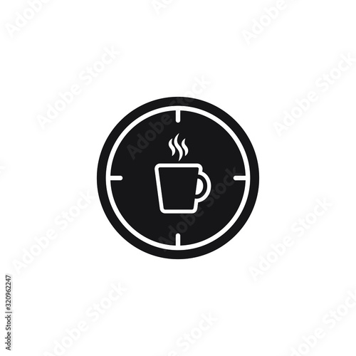 Coffee break time icon design. vector illustration
