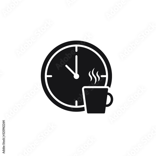 Coffee break time icon design. vector illustration