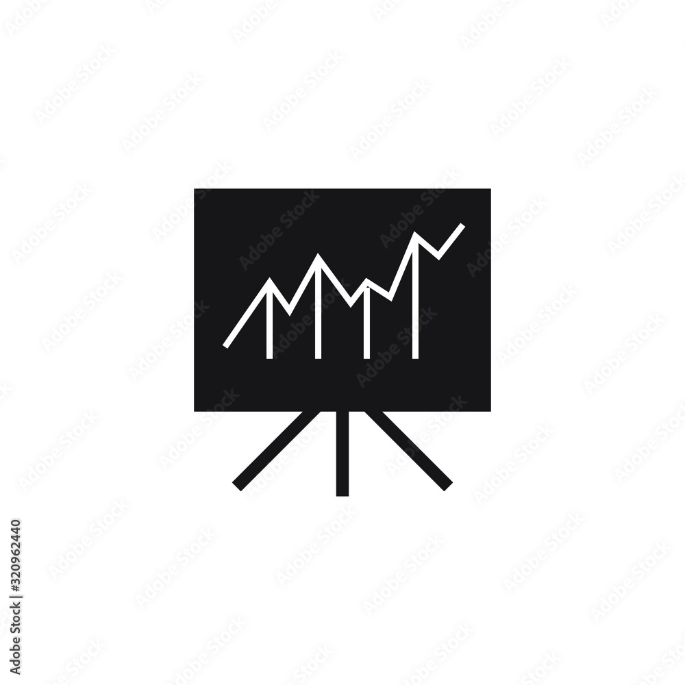 Business Growing Chart Presentation. vector illustration Business Growing Chart Presentation. vector illustration