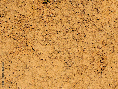 Dry desert cracked ground background
