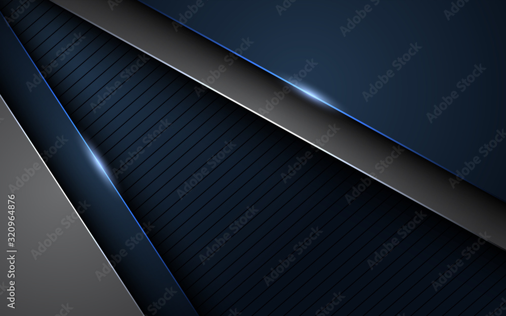 Dark blue and gray background with shiny lights. Luxurious background design. Dark blue and gray background with shiny lights. Luxurious background design.