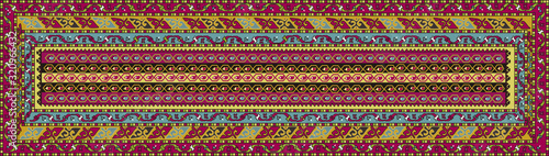 Persian carpet original design  tribal vector texture. Easy to edit and change a few colors by swatch window.