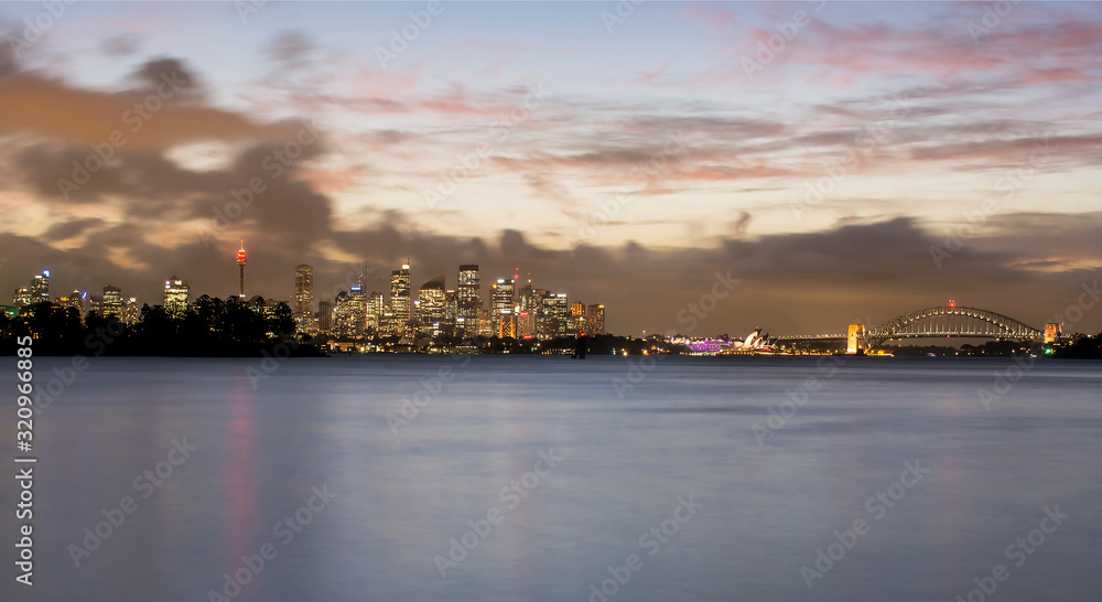 Sydney Harbour at sunset, Sydney Australia