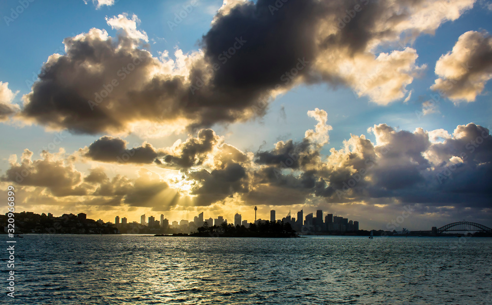 Sydney Harbour at sunset, Sydney Australia Sydney Harbour at sunset, Sydney Australia