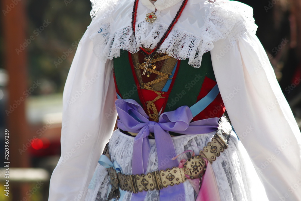 Traditional costumes of the Val Gardena